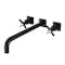Kingston Brass KS6040BEX Wall Mount Tub Faucet, Matte Black KS6040BEX - alternate 1